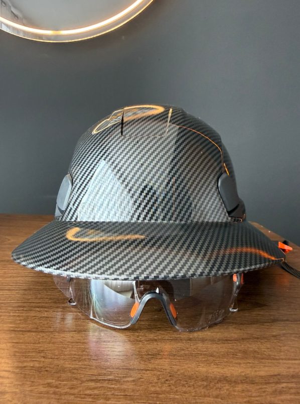 ANSI Casco de Seguridad Tipo Ala Completa con Visor Integrado