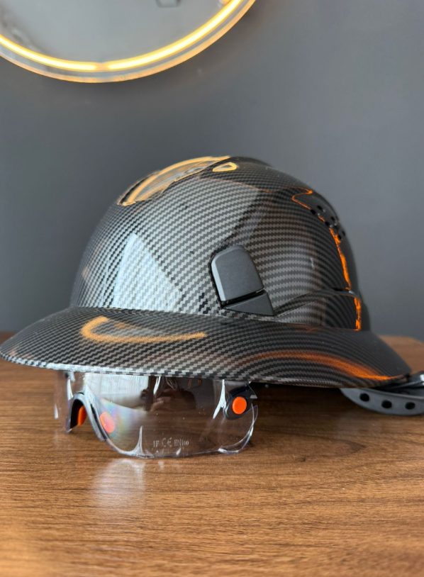 ANSI Casco de Seguridad Tipo Ala Completa con Visor Integrado