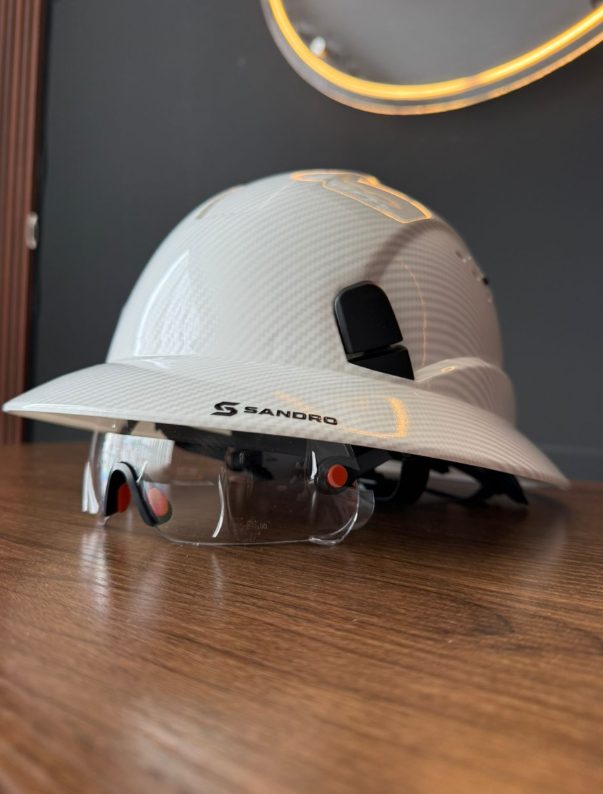 ANSI Casco de Seguridad Tipo Ala Completa con Visor Integrado